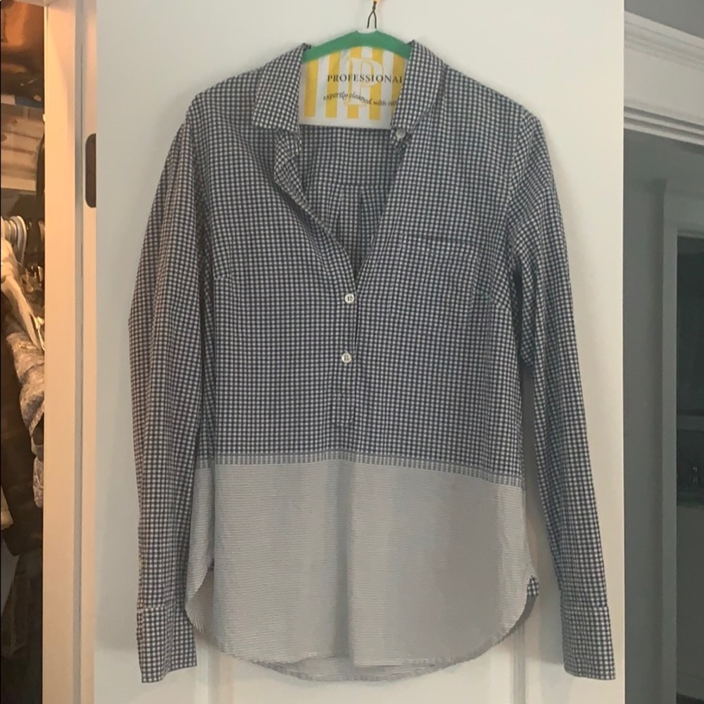 Jcrew women’s size 4 pull over oxford gingham